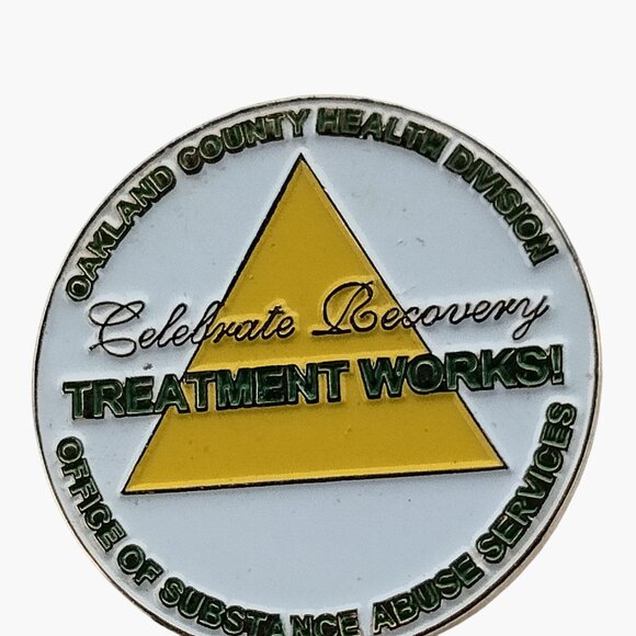 Oakland County Health Division Celebrate Recovery Treatment Works Lapel Pin - Picture 3 of 3